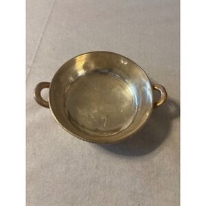 Vintage  Serving Bowl Two Handles Decorative Rim F&S Silver plated Soldered 1730